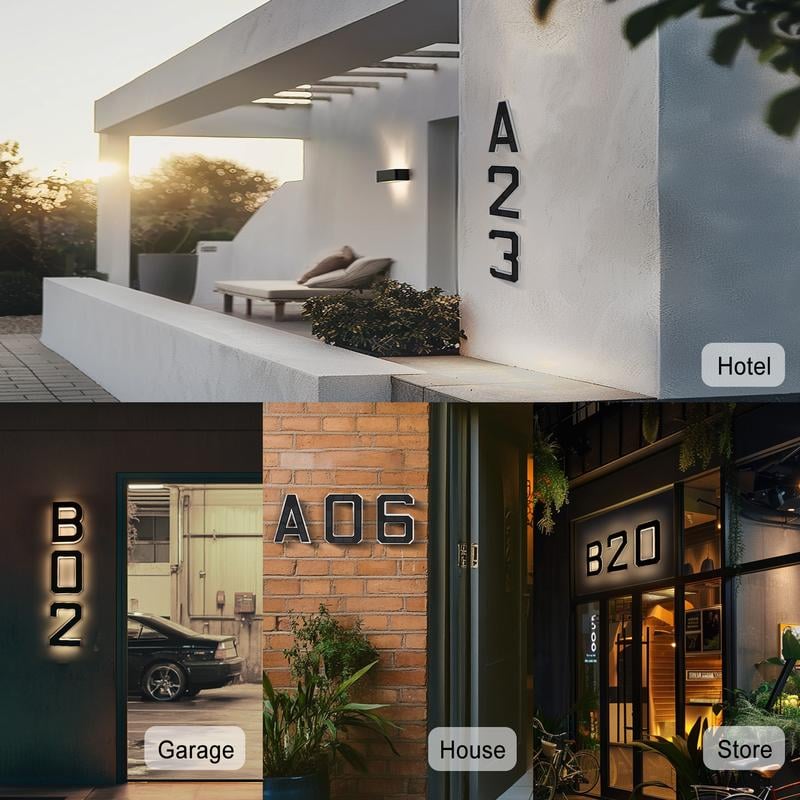 🔥Hot Sale Promotion 49% OFF🎁✨Lighted House Numbers for Outside