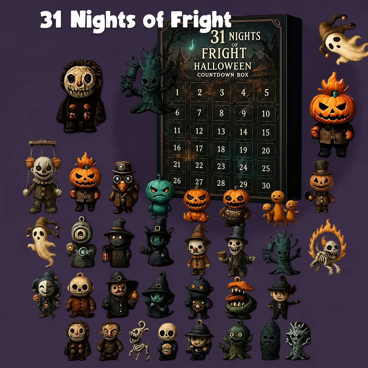 Overview of the 31-night Halloween collection