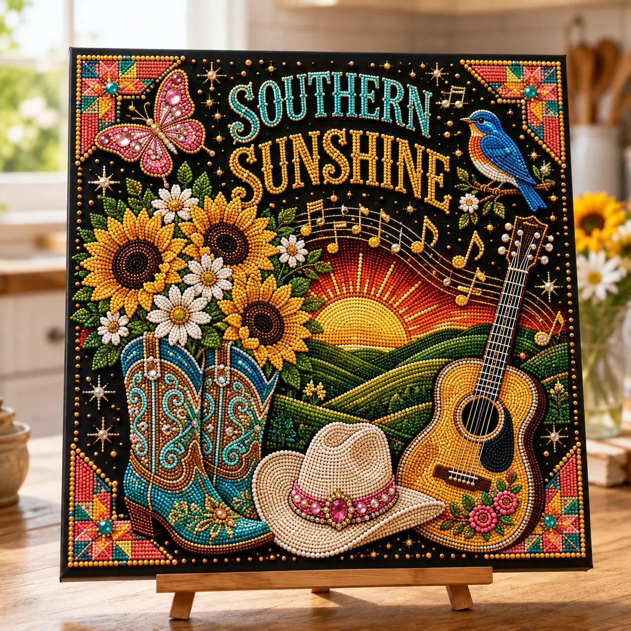 Southern Sunshine bead art design