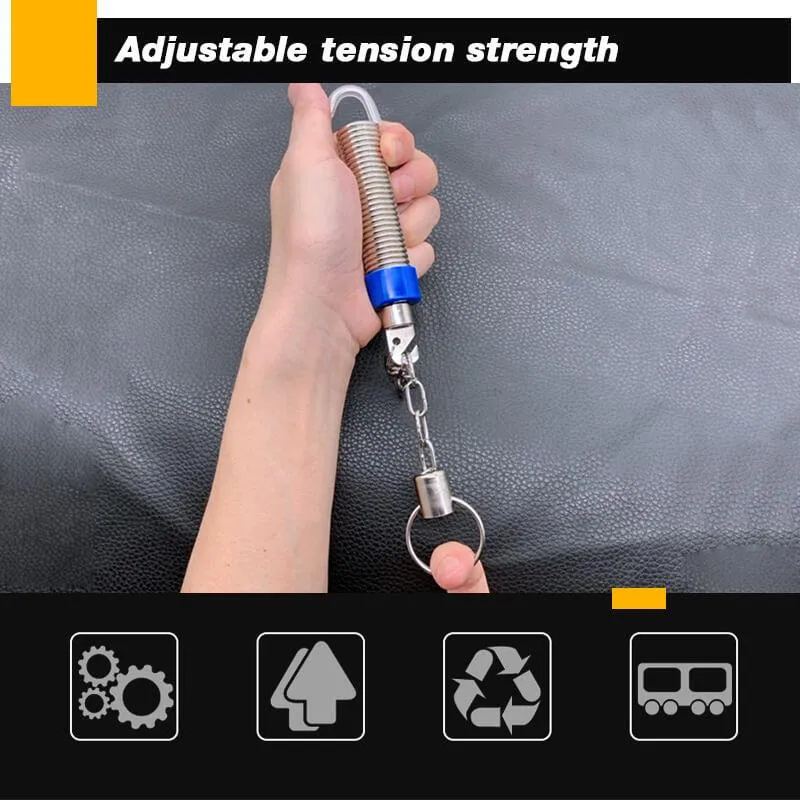 Adjustable trunk spring length from 19 to 32 centimeters
