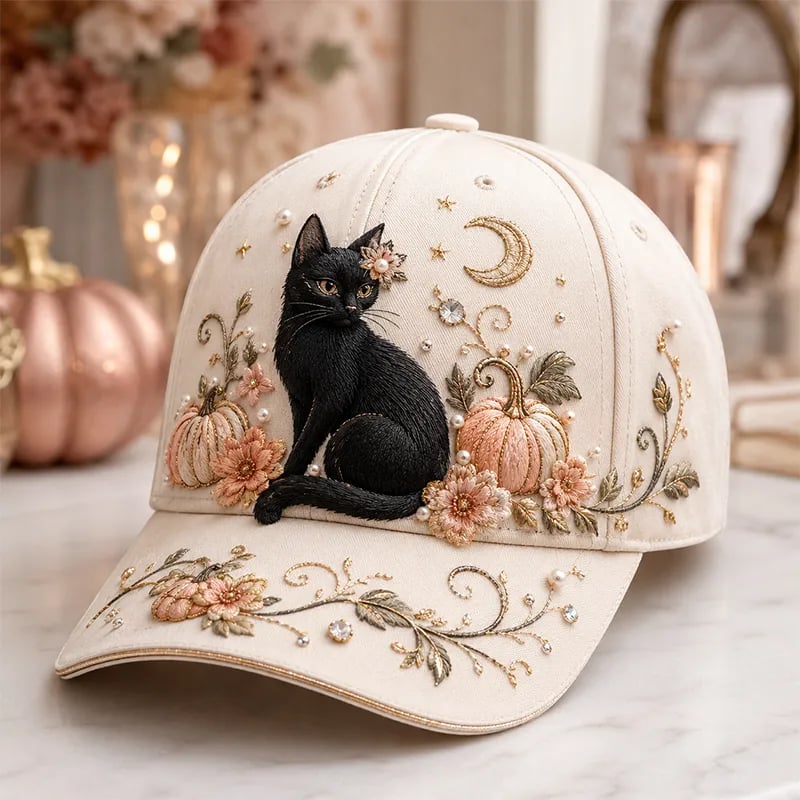 Halloween embroidered cap craftsmanship