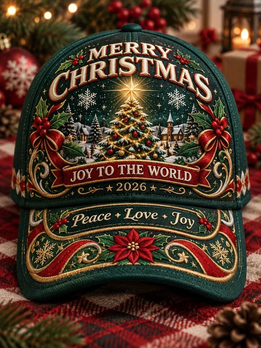 Christmas tree Christmas baseball cap design