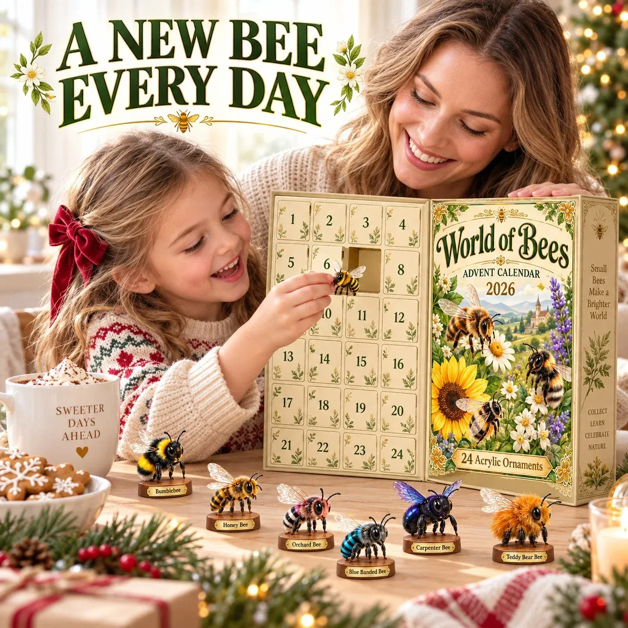 24 day bee advent calendar unboxing collection