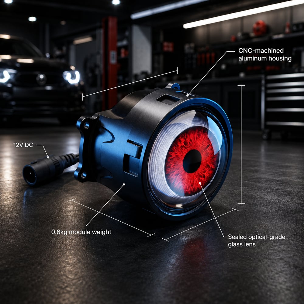 Demon eye RGB headlight kit installation remove install connect test