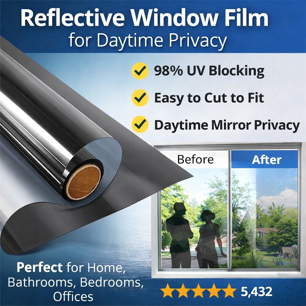 ✨Window Privacy Film - Can Be Cut&Easy to install 🔥