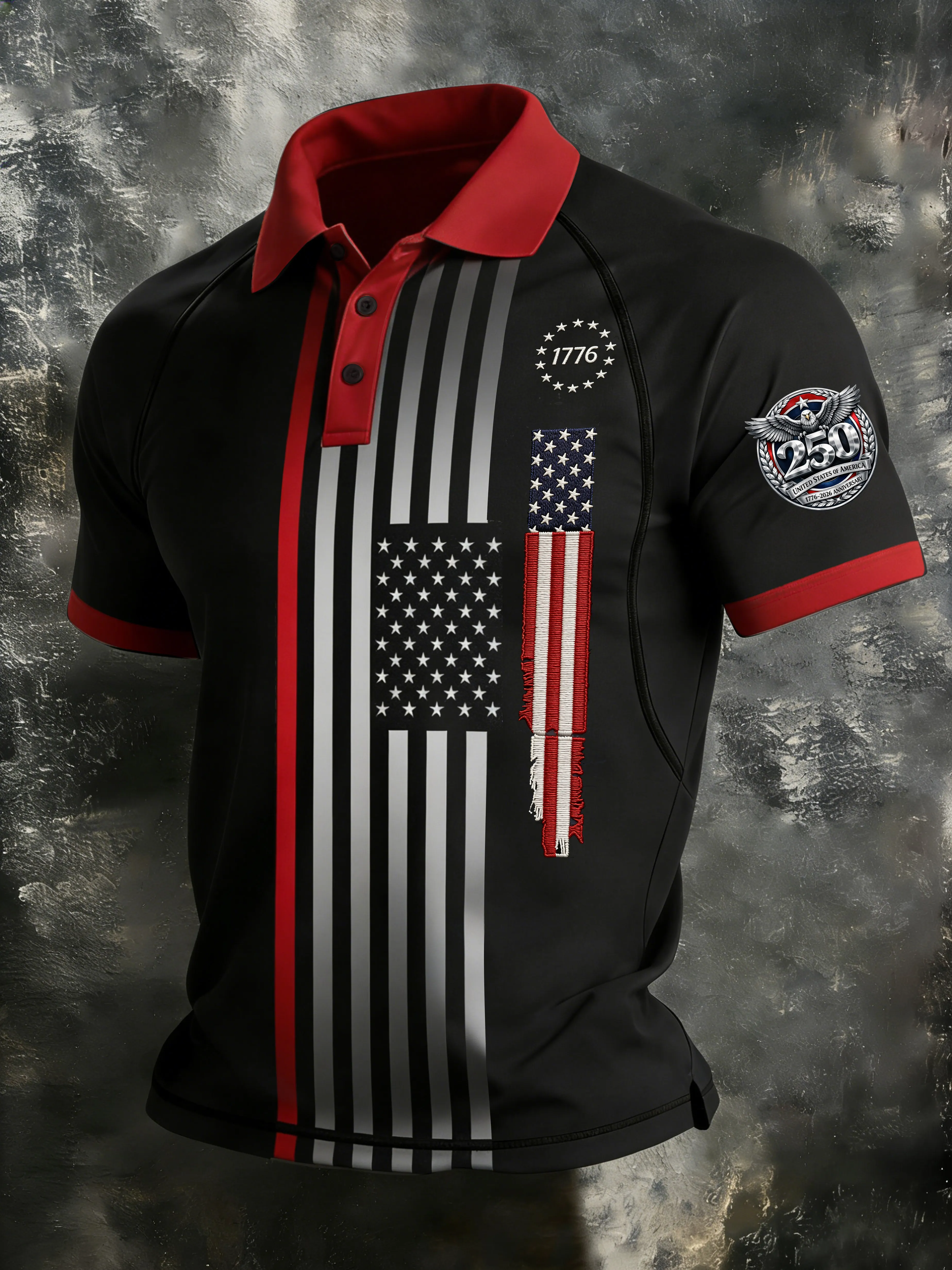 Commemorative Graphics Men's USA 250th Anniversary Commemorative Graphic Top