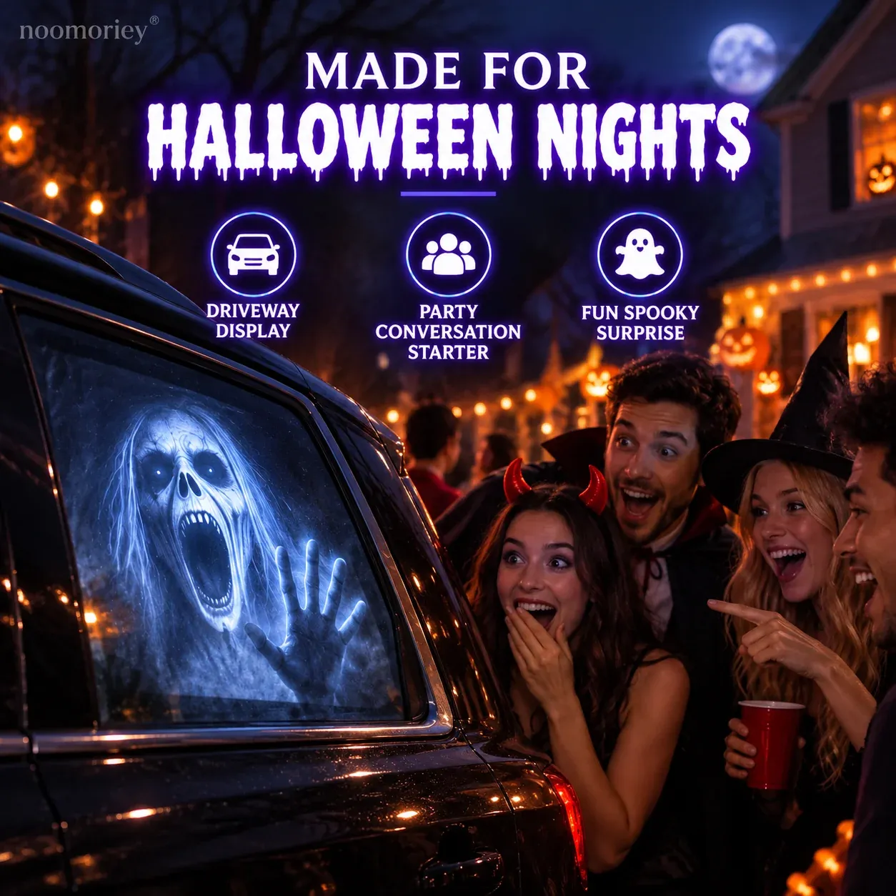 Halloween projector gift box