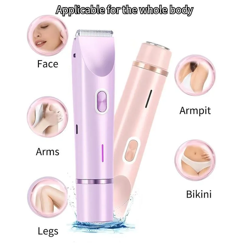 🎀Mother'S Day Gift. 2 in 1 Electric Hair Removal Tool Trimmer for Women