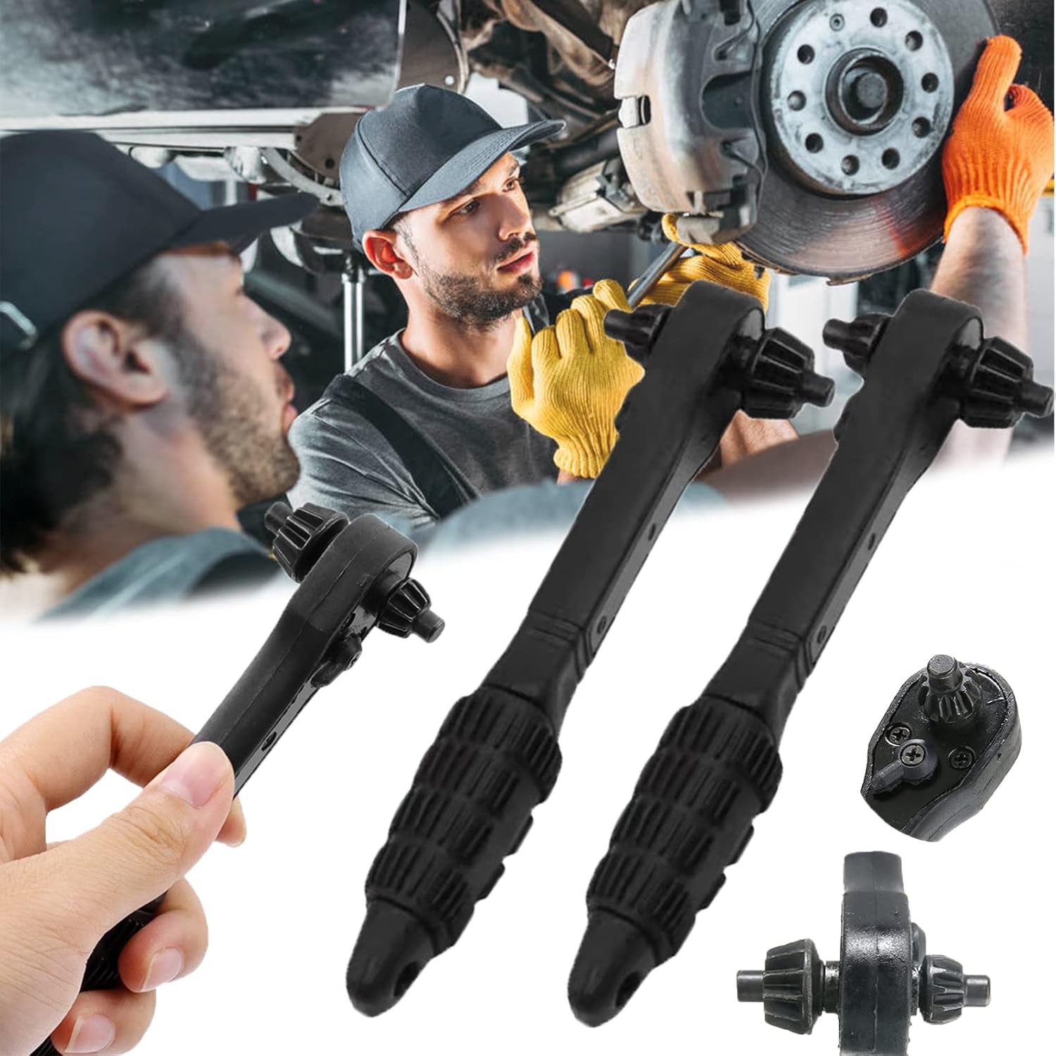 🛠️Father‘s Day Hot Sale🔥2 in 1 Drill Chuck Ratchet Spanner