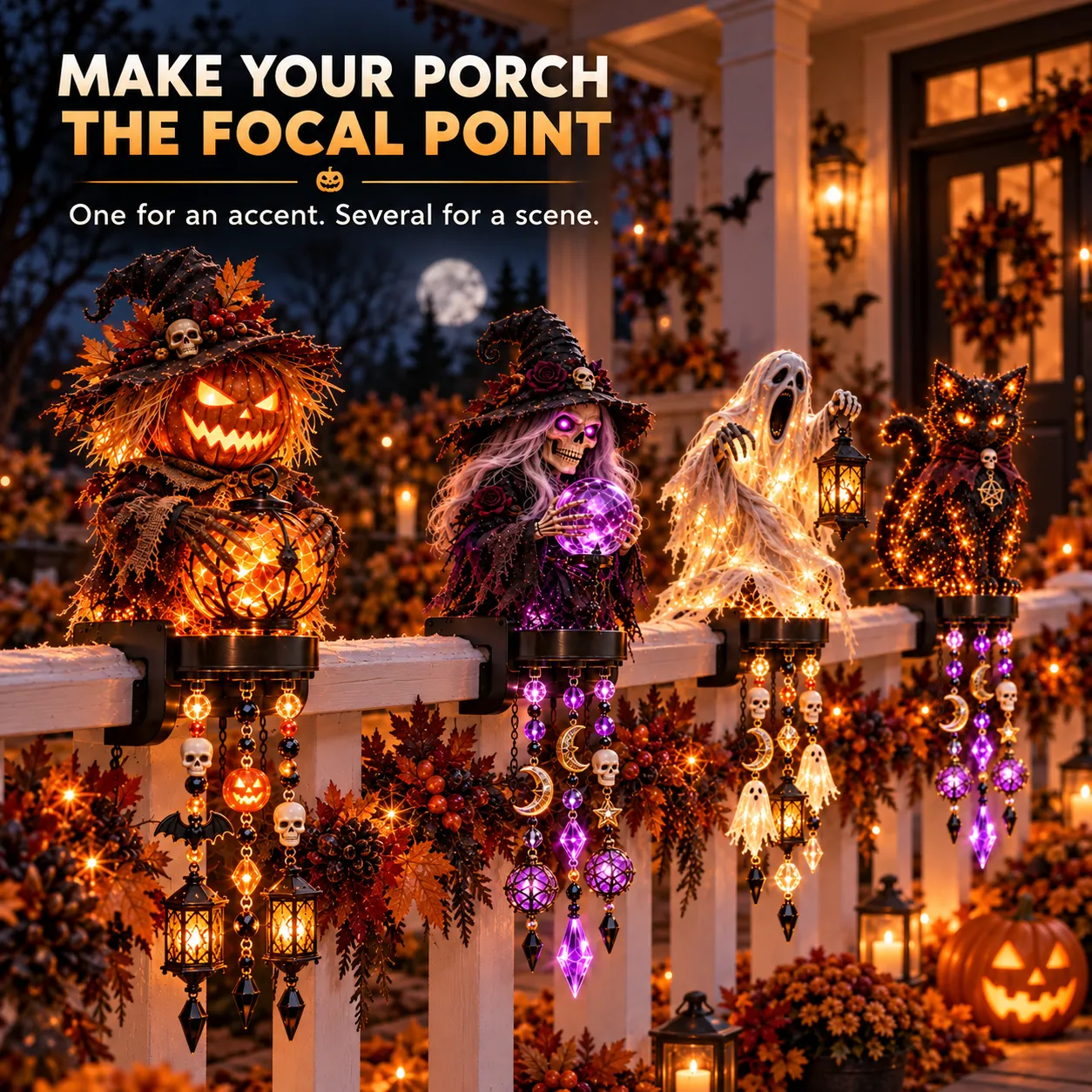 Halloween Railing Porch Display