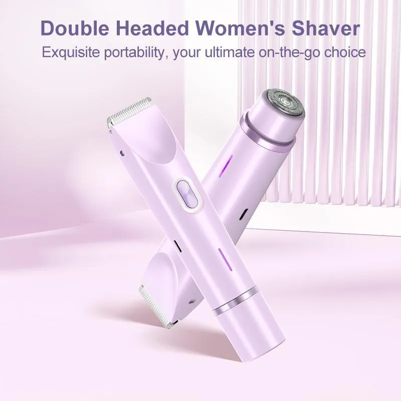 🎀Mother'S Day Gift. 2 in 1 Electric Hair Removal Tool Trimmer for Women
