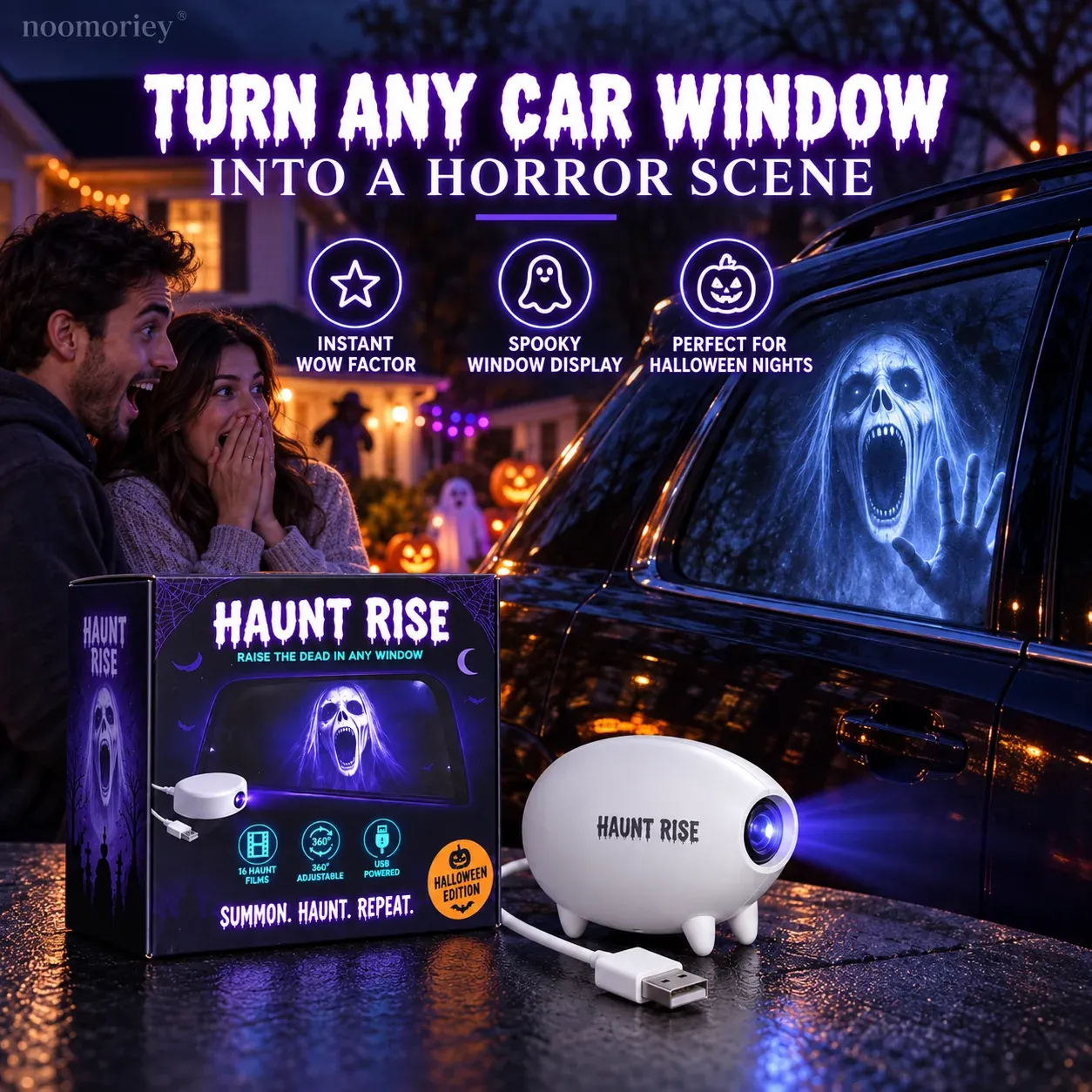 Halloween party home decor scene