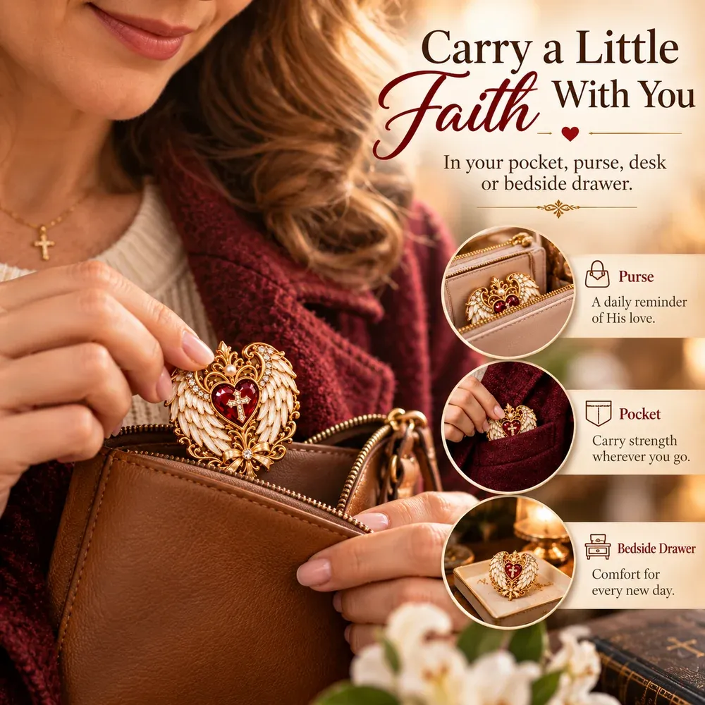Carry the Faith keepsake in everyday settings
