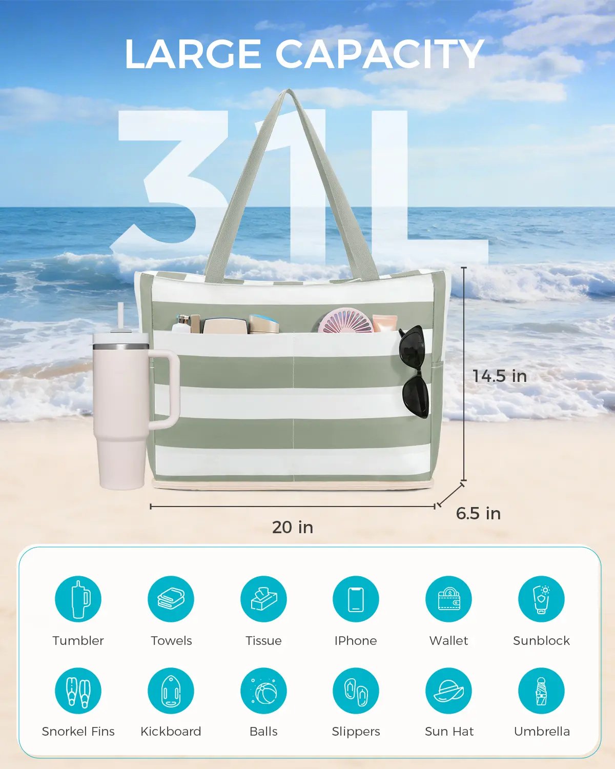 Dedicated Tumbler Pocket Feature