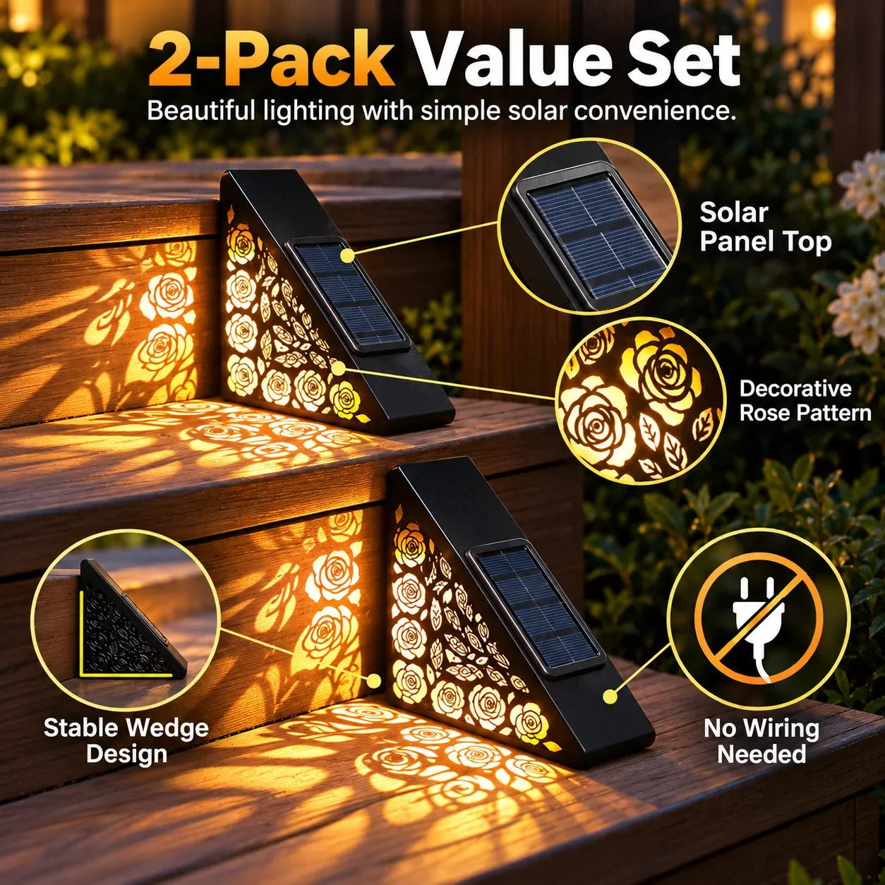 Solar light charging by day and glowing automatically at night