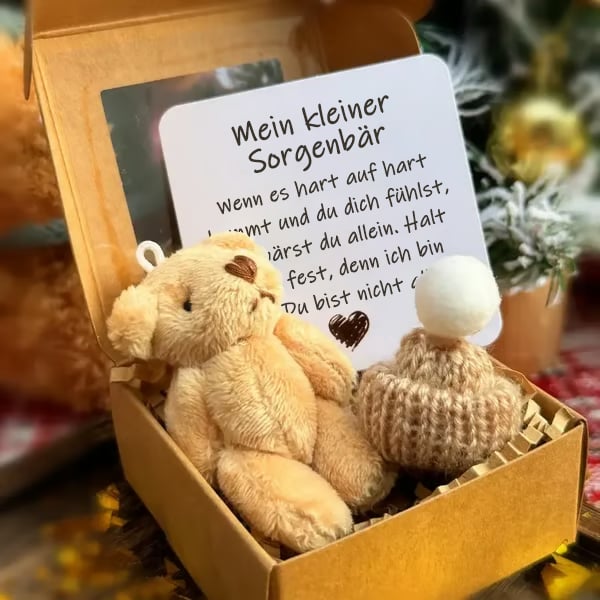 Letzter Tag der Aktion!⏰ 🎁Handgefertigter Mini-Teddybär in einer Box