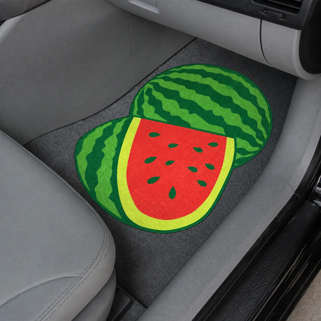 Watermelon design scented car floor mat