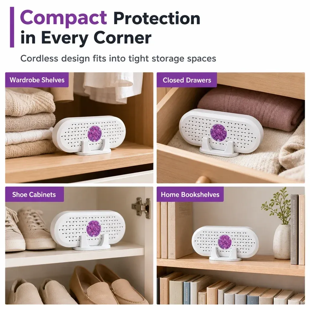 Compact moisture absorber