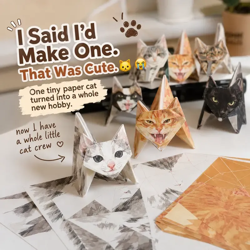 Kitty World 3D cat paper craft