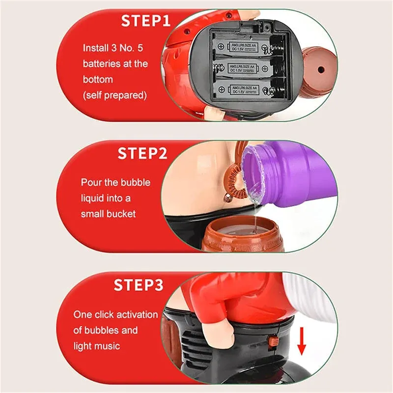 Funny Santa bubble blowing machine product view