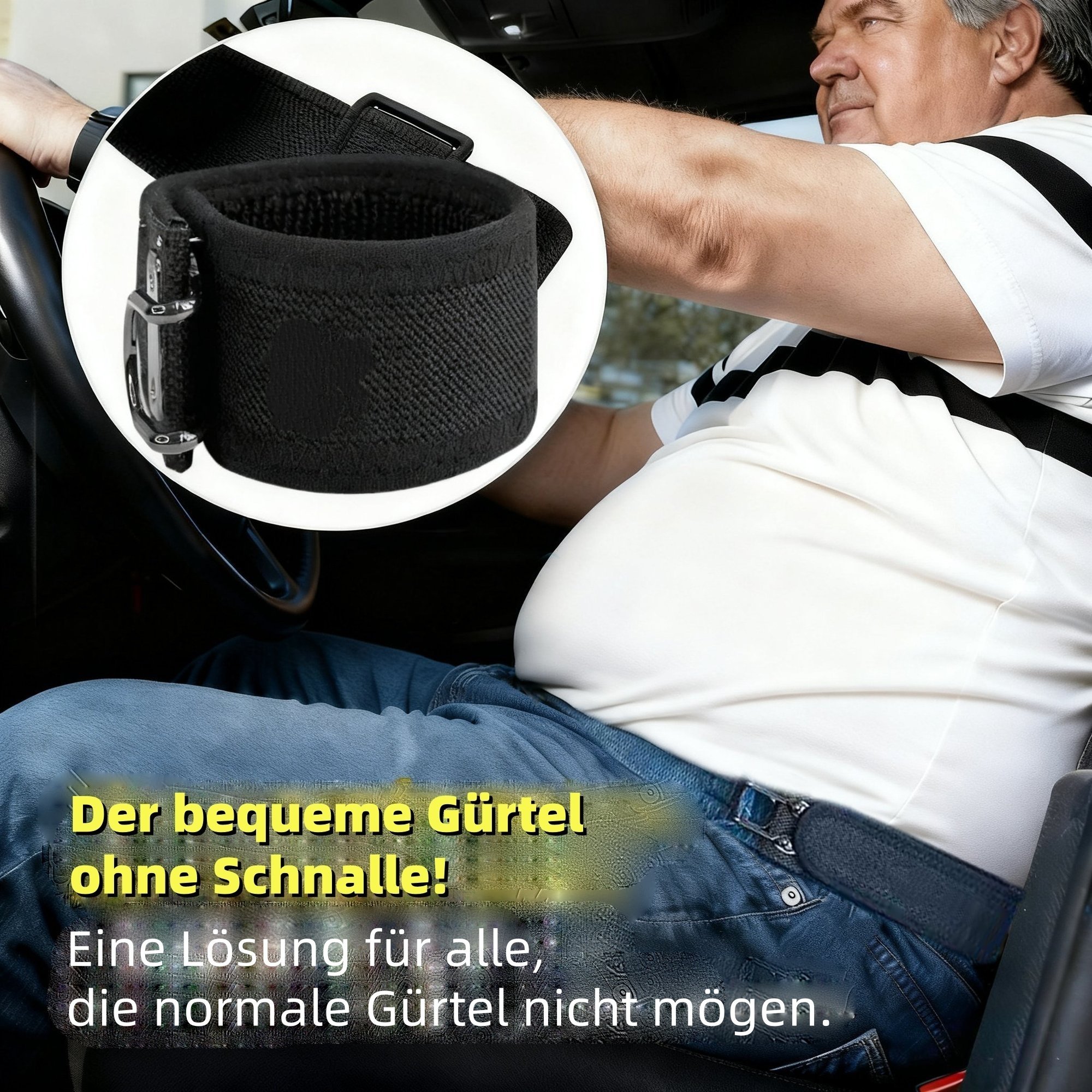 Taktischer Metallhaken-Gürtel mit elastischem Band (Unisex) – Patentiertes, schnallenloses, unsichtbares Design | Weiche, verstellbare Seiten