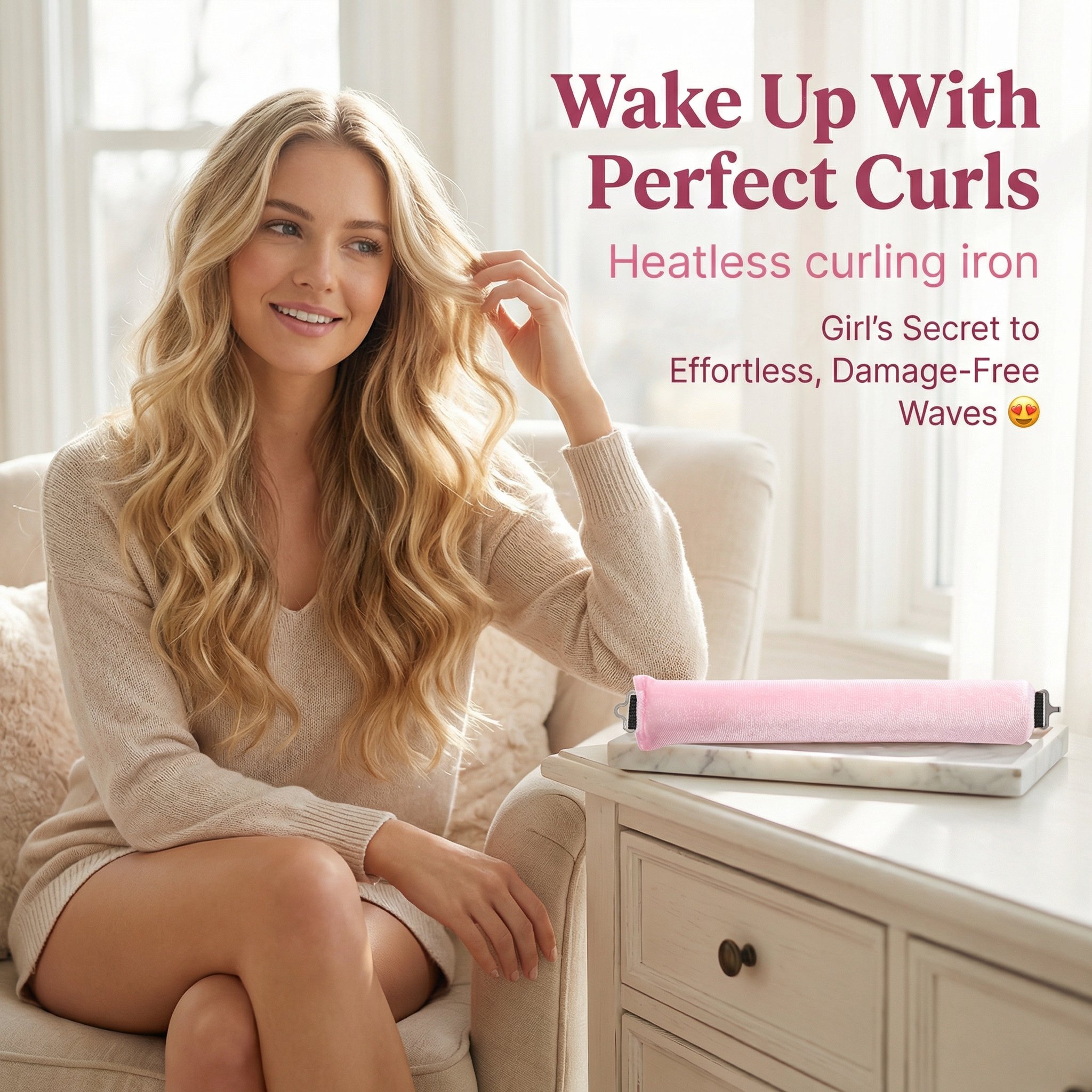 Wake Up With Perfect Curls —Heatless curling iron ✨
