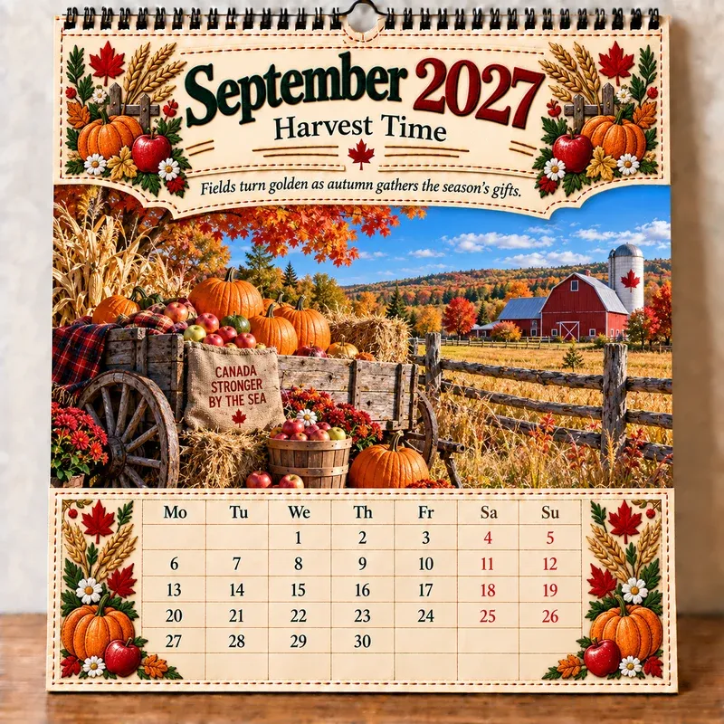 September 2027 Canada Calendar
