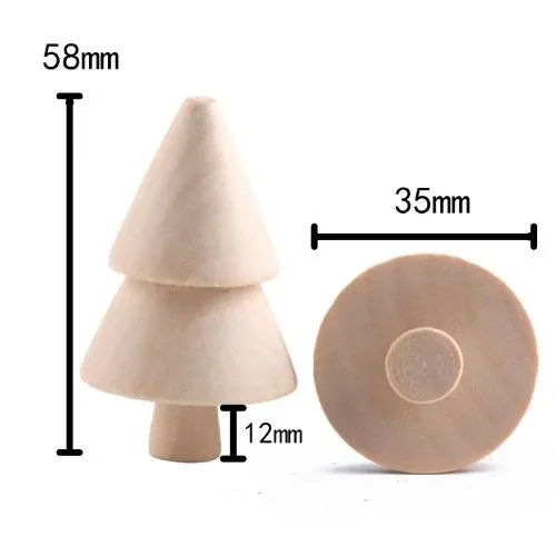 Natural wooden Christmas tree DIY kit