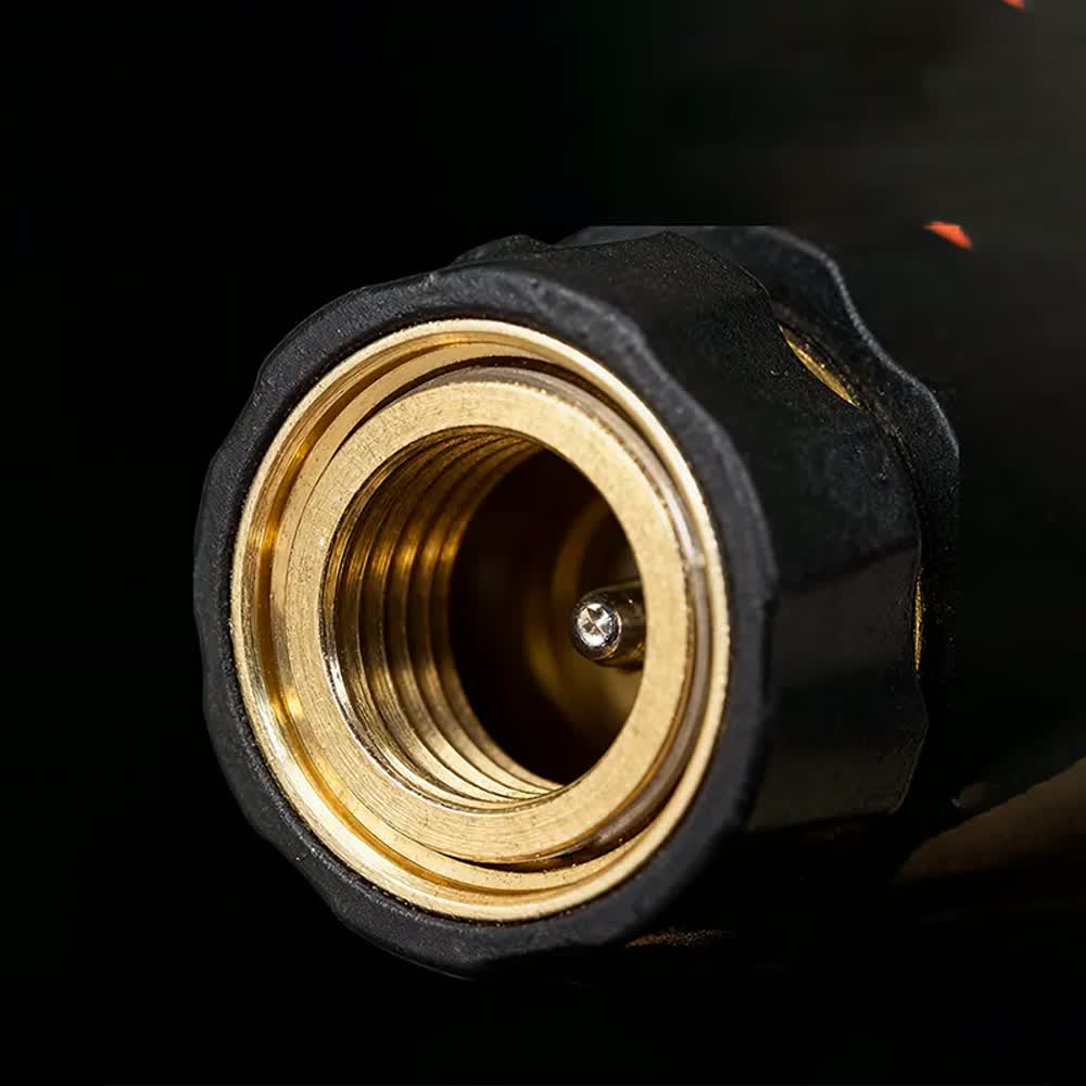 Six garden hose quick connector sets with sealing washers