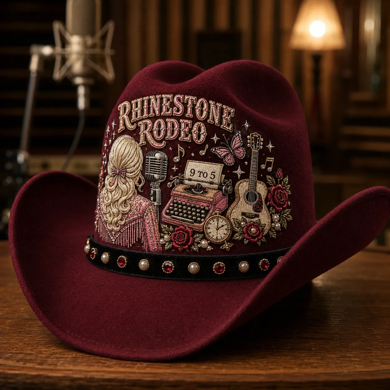 9 to 5 Rhinestone Rodeo cowboy hat