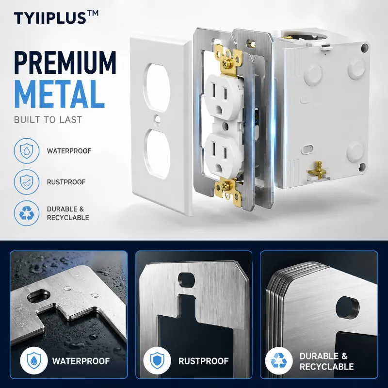 Thick metal wall outlet spacer design