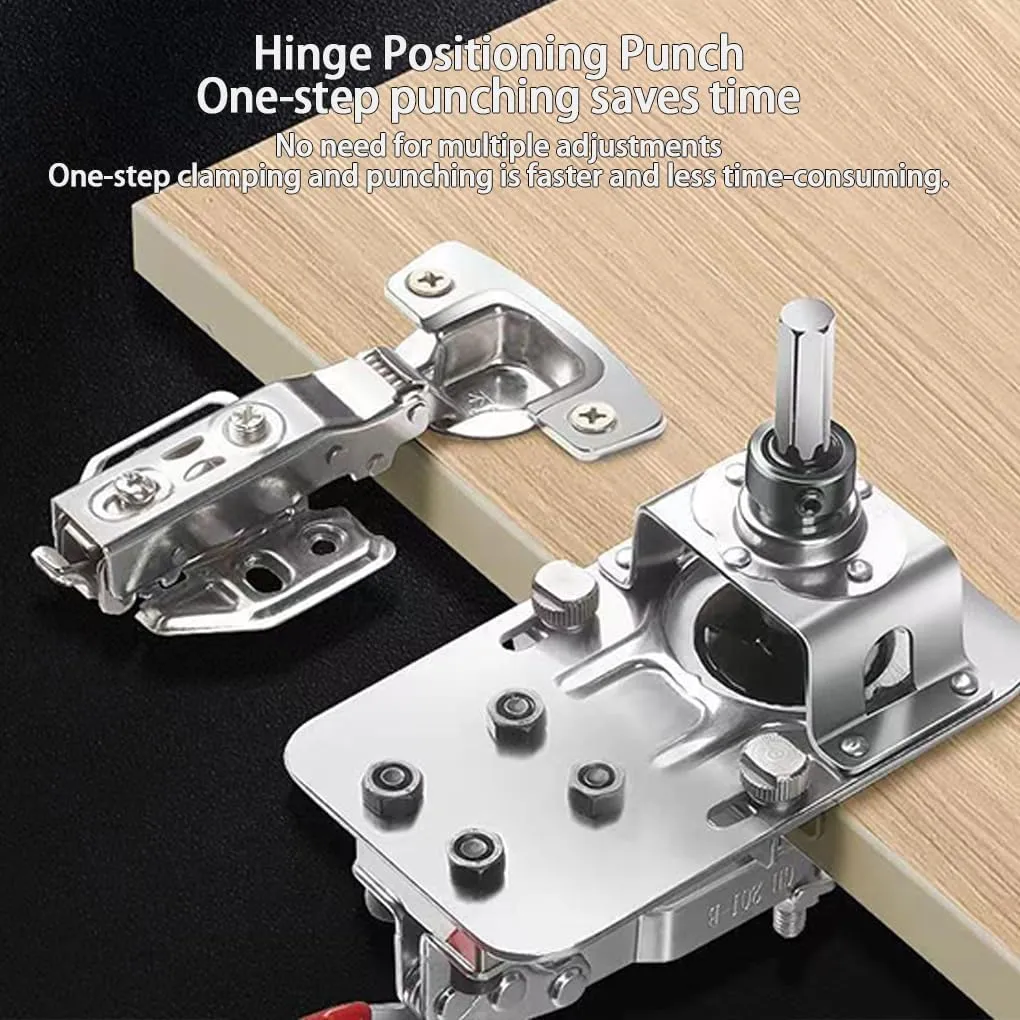 One-step concealed-hinge positioning workflow