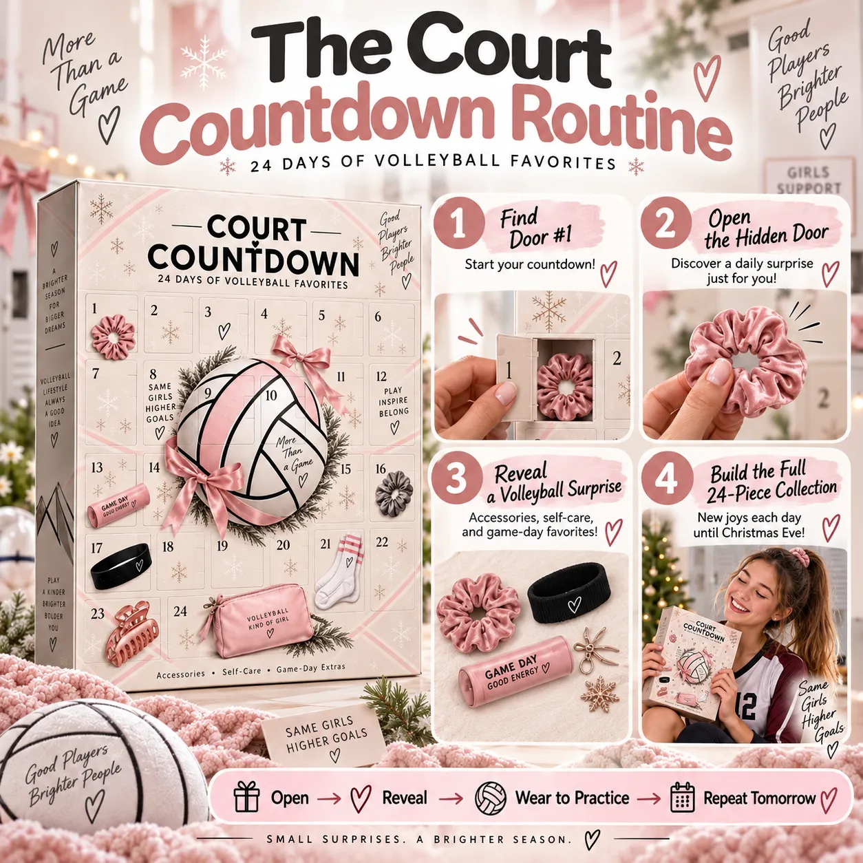 π 2026 Volleyball Advent Calendar β 24-Day Court Countdown lifestyle view