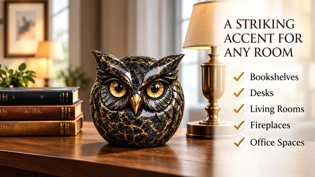 Guardian sculptures displayed in a home