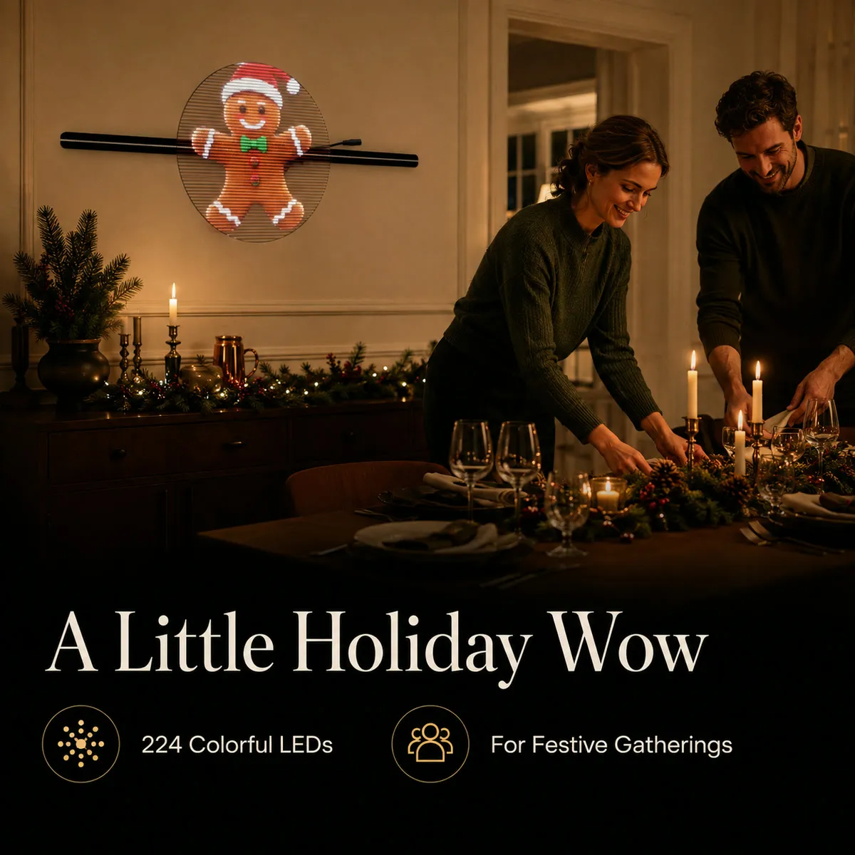 Holiday dining room display