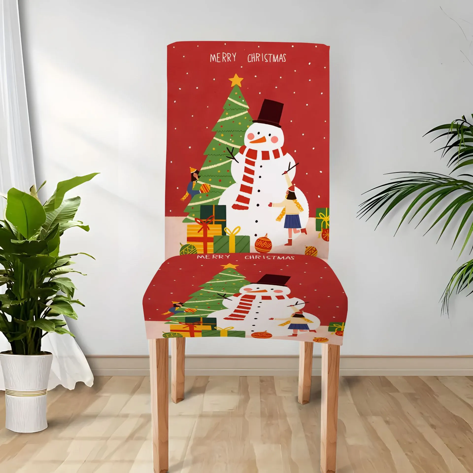Snowman Christmas chair cover pattern