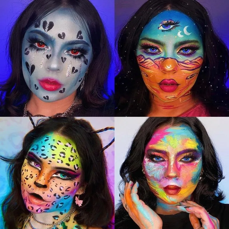 Creative Halloween face painting