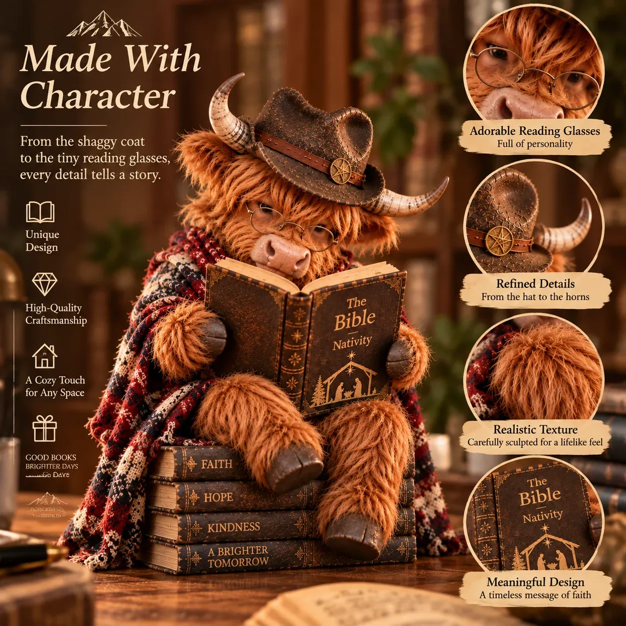 Highland cow reader detail guide