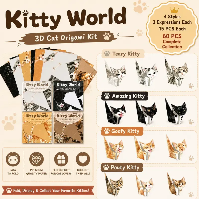 Kitty World cat origami collection