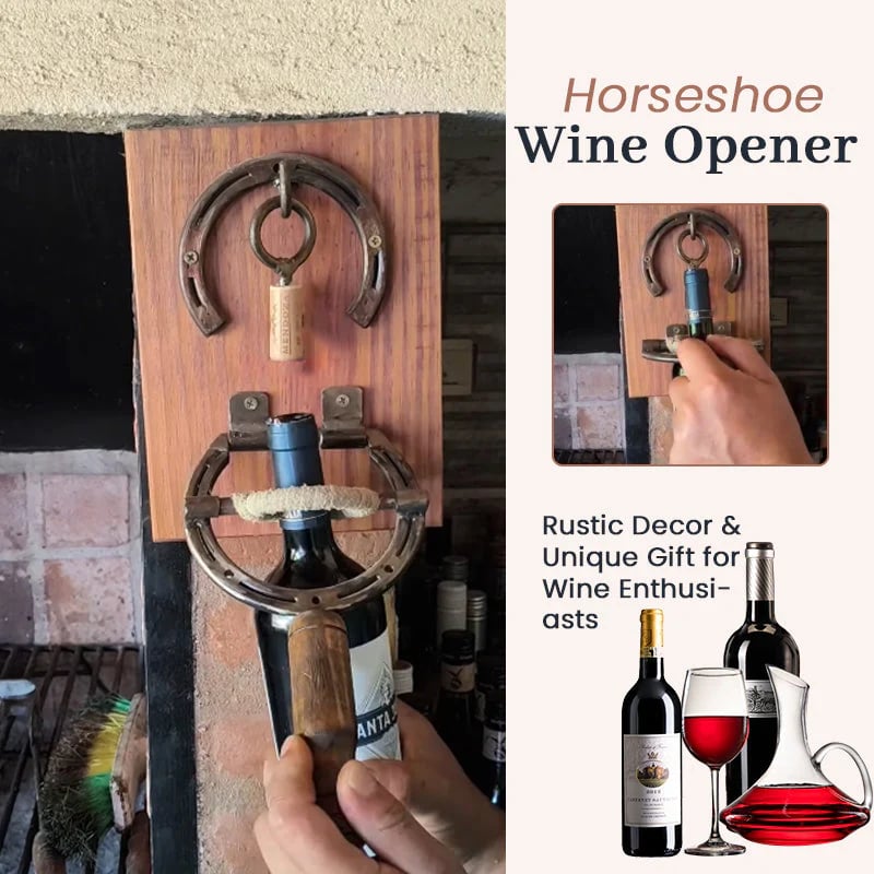 🔥Last Day 50% OFF - Wall Mounted Horseshoe Bottle Opener