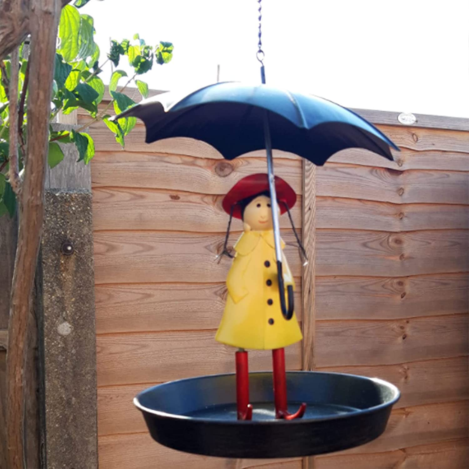 Outdoor Wild Bird Feeders, Umbrella Girl Bird Feeder, Metal Hanging Chain Bird Feeder, Novelty Creative Hanging Hummingbird Feeders, for Garden Yard ... Outdoor Wild Bird Feeders, Umbrella Girl Bird Feeder, Metal Hanging Chain Bird Feeder, Novelty Creative Hanging Hummingbird Feeders, for Garden Yard ...
