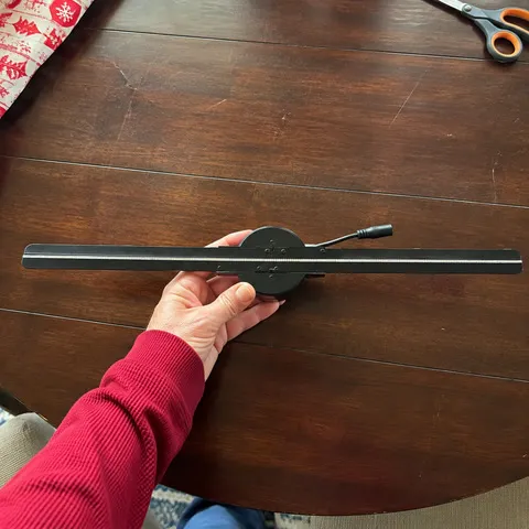 Close view of an unplugged two-arm fan