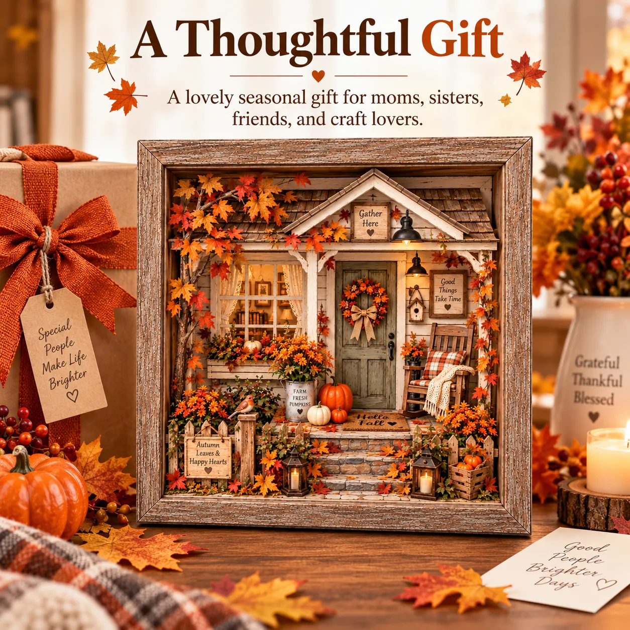 Gift presentation for fall craft lovers