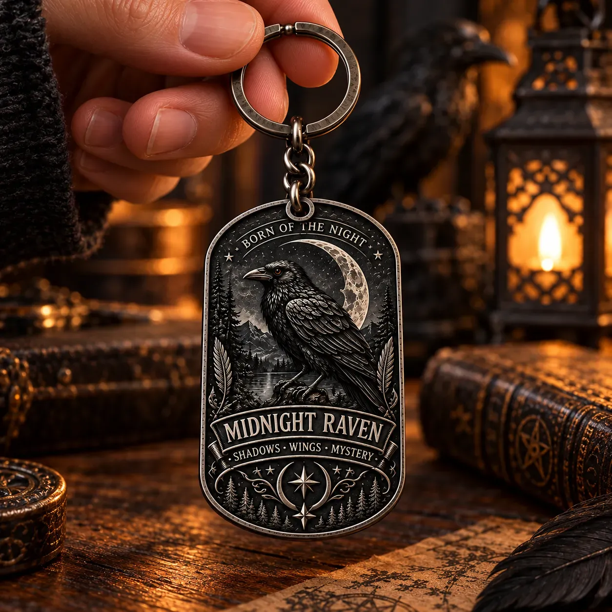 Midnight Raven Shadows Wings Mystery design