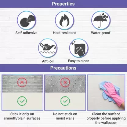 WolTop Extra Large PVC Wallpaper Sticker WolTop Extra Large PVC Wallpaper Sticker