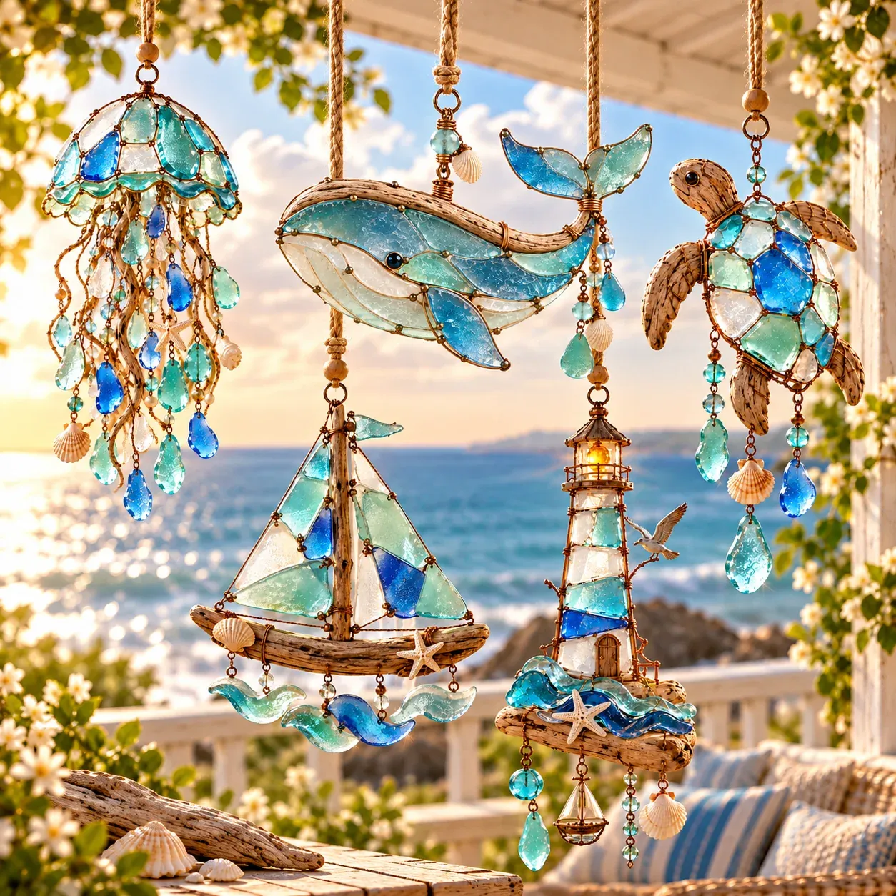 Complete Sea Glass Coastal Charms collection