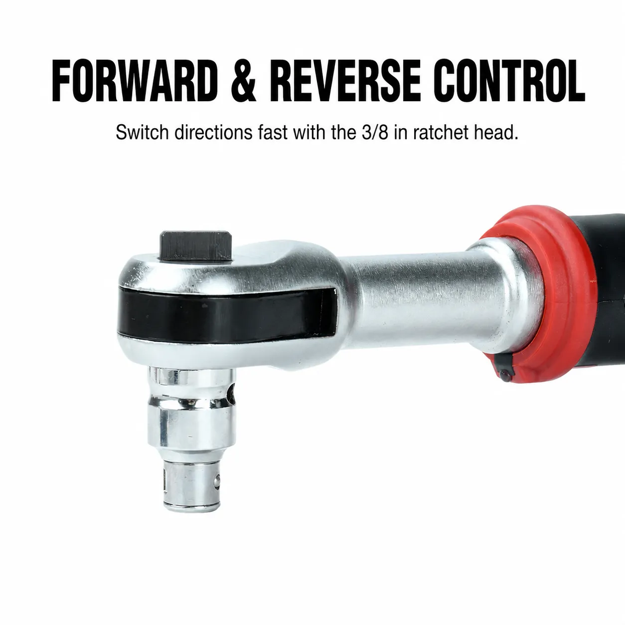 Forward and reverse direction control on the ratchet head