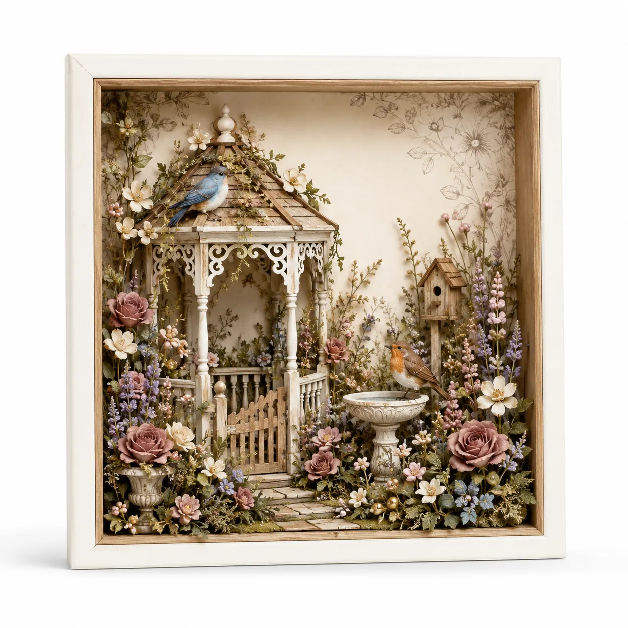 Finished English cottage garden