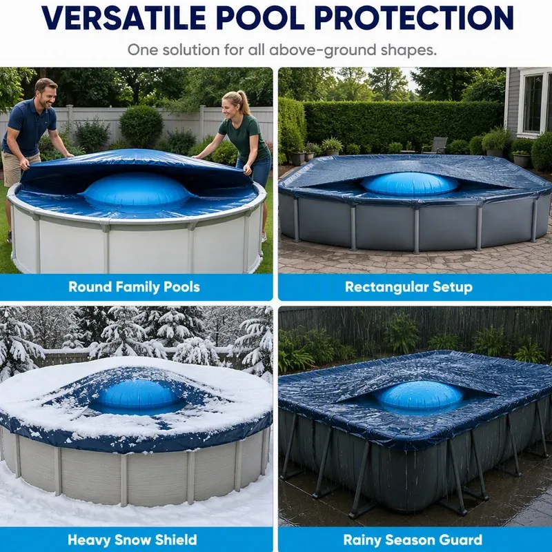 Pool air pillow for round rectangular and above ground pools