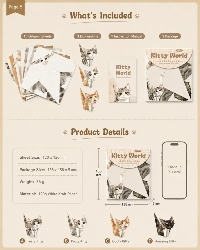 Kitty World cat craft display